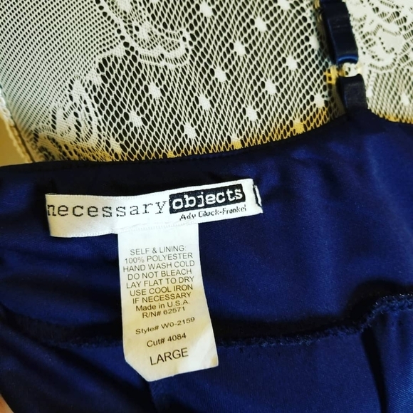 Navy blue polka dot dress - Picture 4 of 4